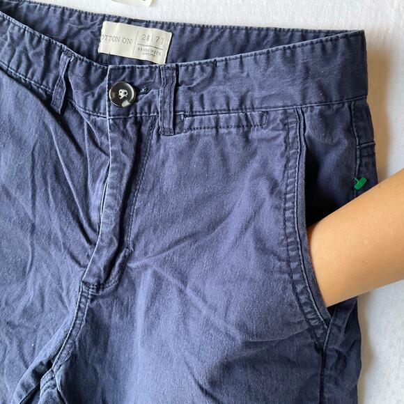 Cotton On Women’s Casual Khaki Shorts size 28. Blue - Picture 7 of 12